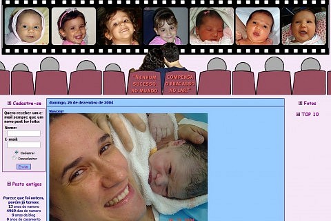 Imagem do blog anrtigo: nascimento da Amanda