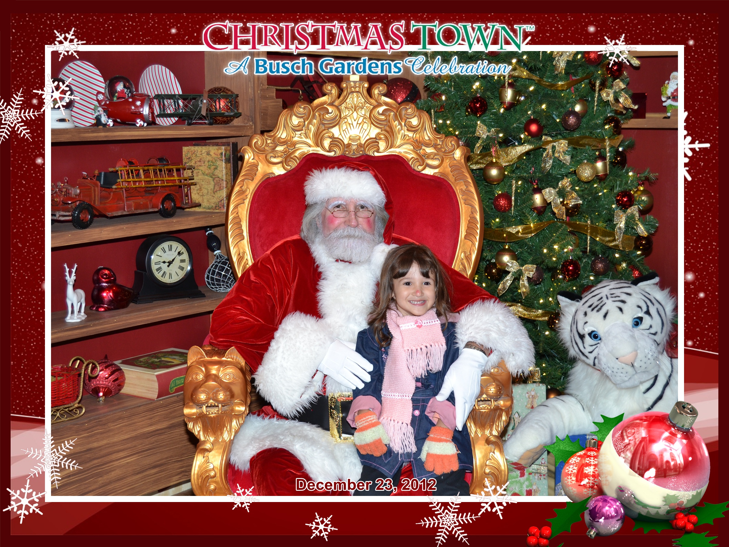 Busch Gardens: Papai Noel e Letícia
