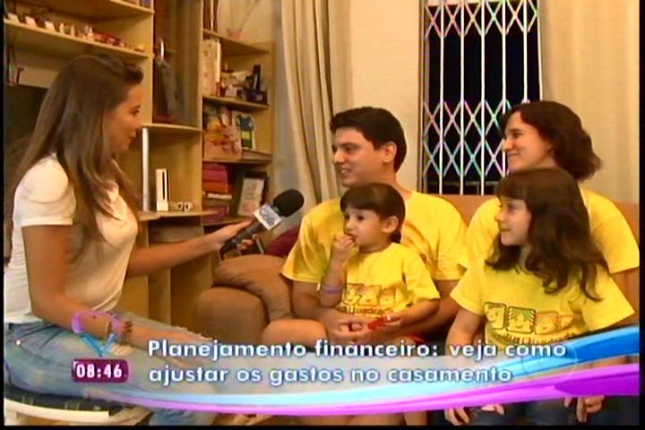 Família Quadrada no programa Mais Você