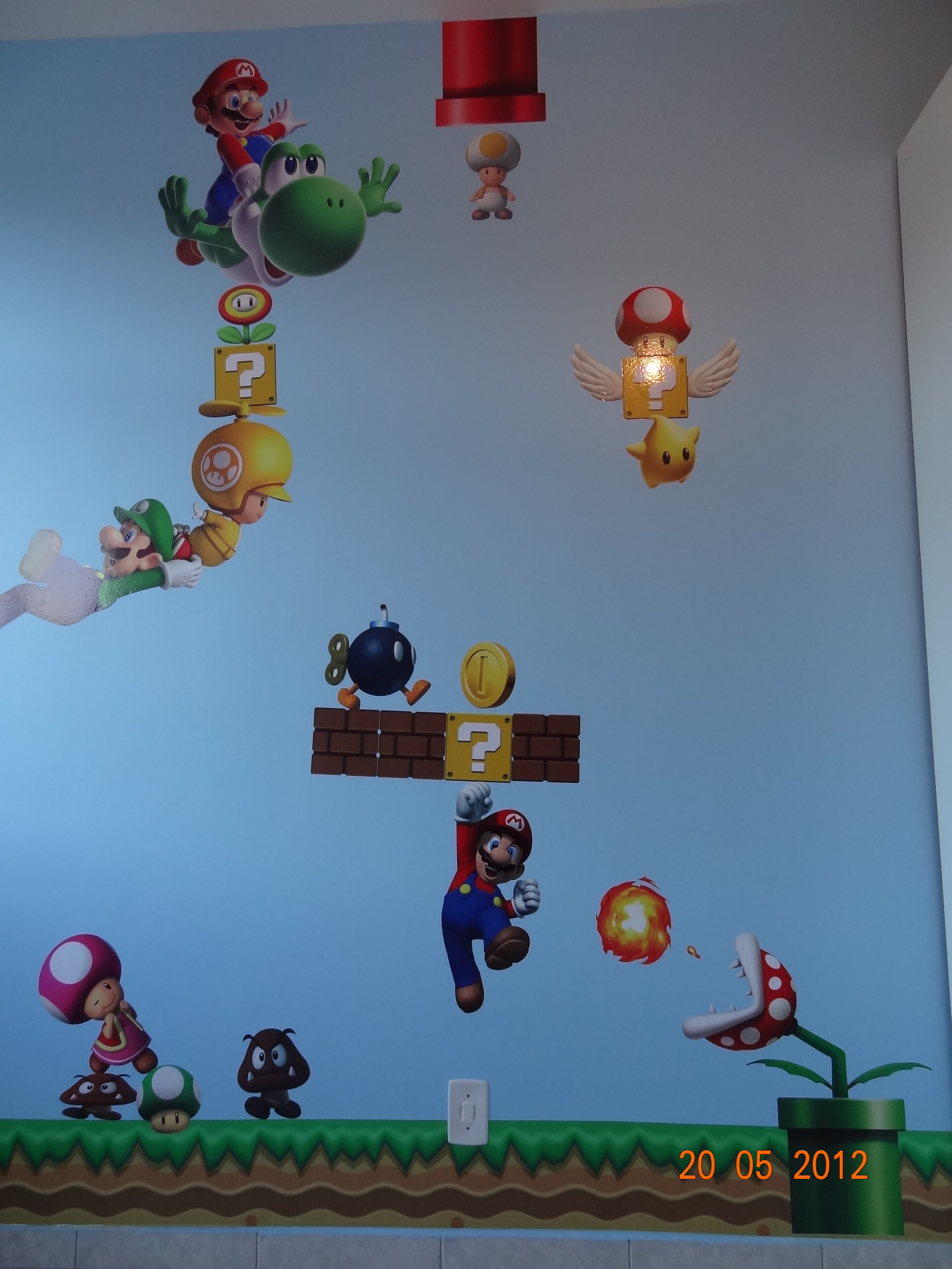 Decoração Mario Bros - O resultado final!