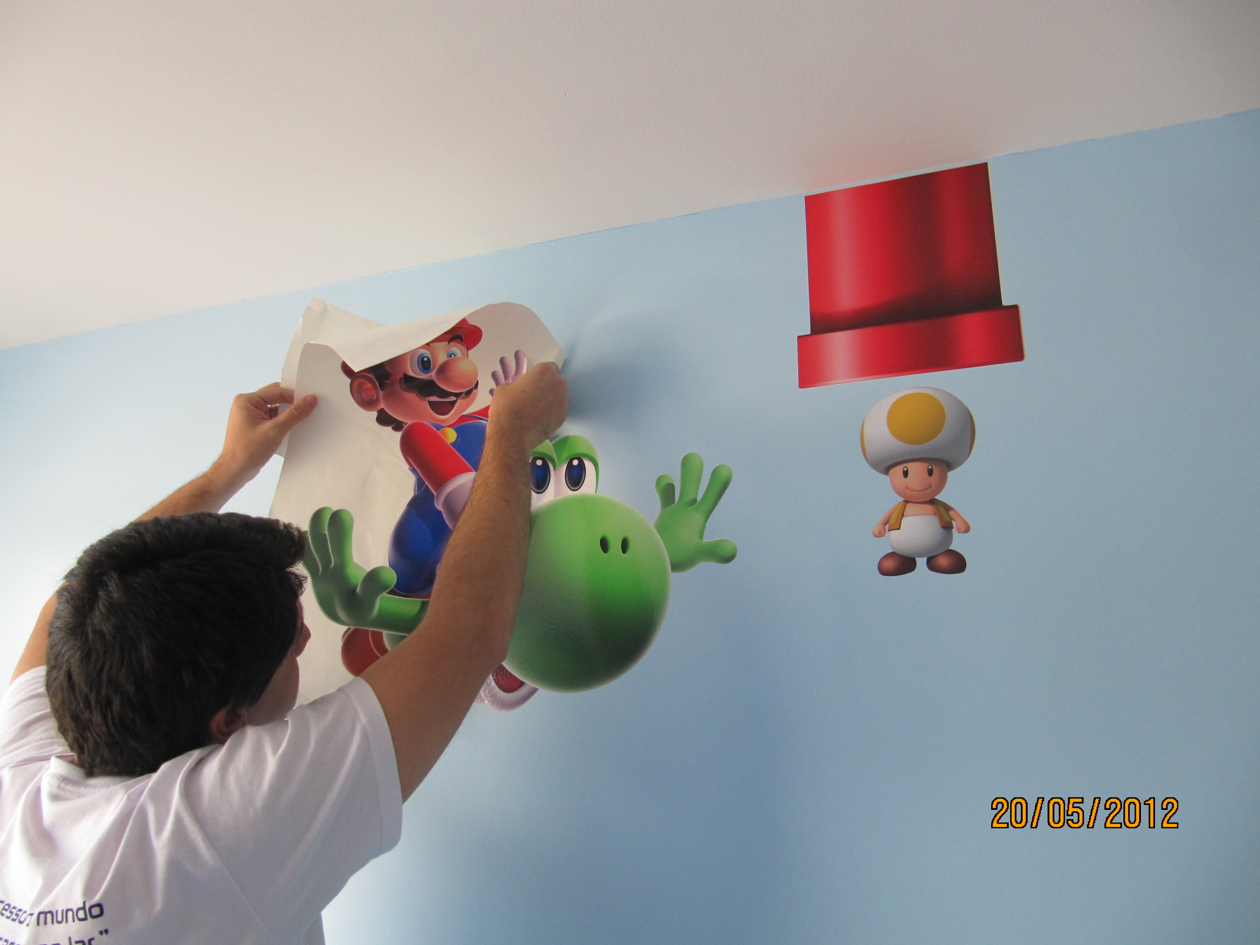 Decoração Mario Bros - Making of