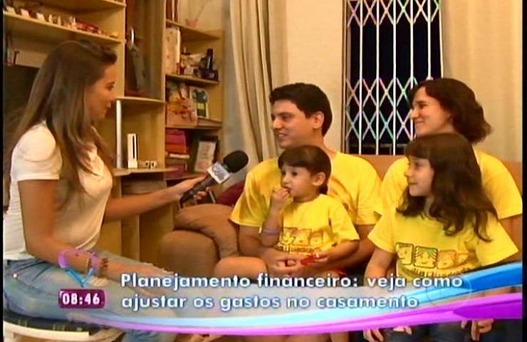 Família Quadrada no programa Mais Você